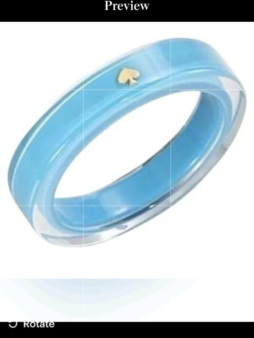 kate spade Turquoise Around Town Bangle with Gold Spade Accent - New In Dust Bag - Picture 16 of 16